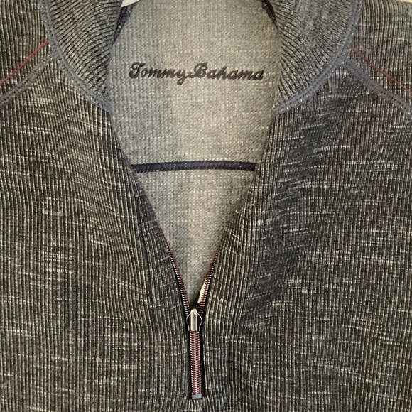 Tommy Bahama | Reversible Pullover | Flipsider | Half Zip | Gray | Large - Picture 10 of 15
